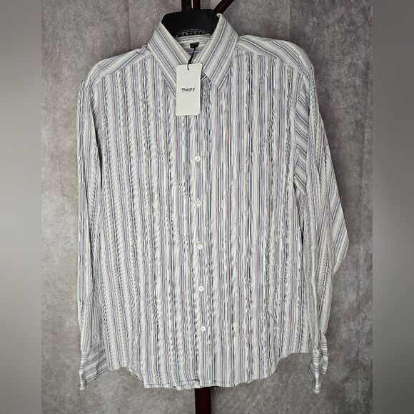 Men's THEORY Irving Thordon Sport Button Down Shirt Large - Picture 1 of 6